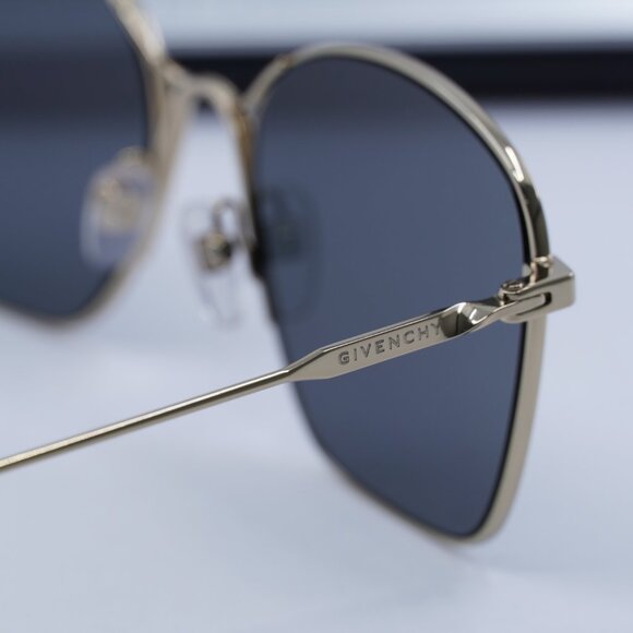 Givenchy GV7092/S 0J5G T4 Square Sunglasses - Gold/Silver Mirror main image 8